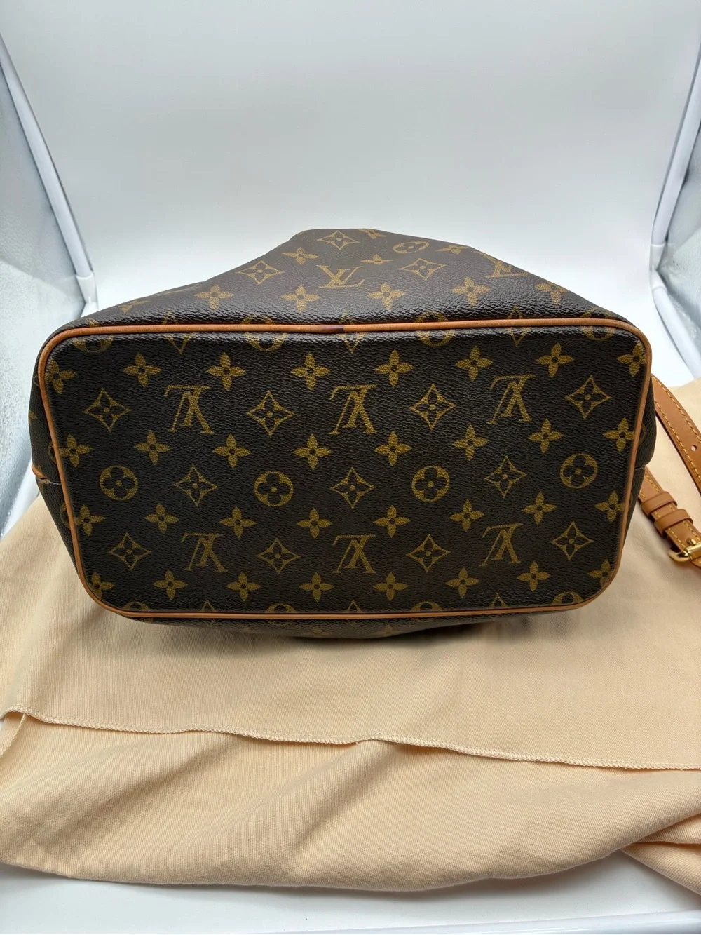 Louis Vuitton Monogram Palermo PM Canvas Shoulder Bag with COA and LV dust bag.